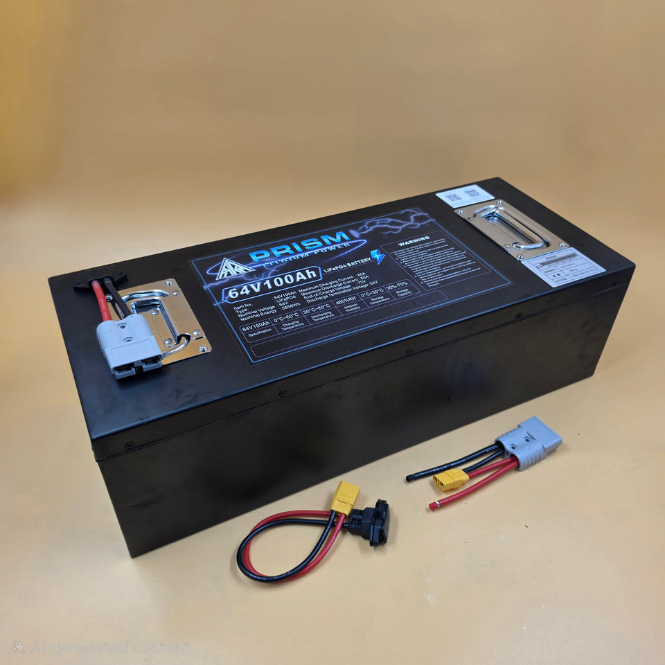 Lithium Battery w/ Charger - 60V100AH (12 months Warranty)